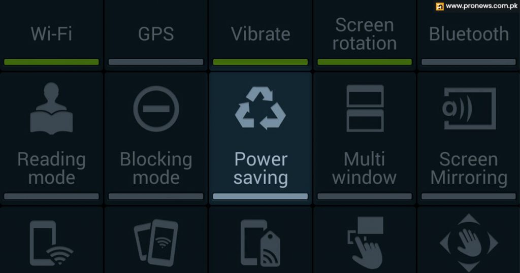 Shift to Power Saving Mode