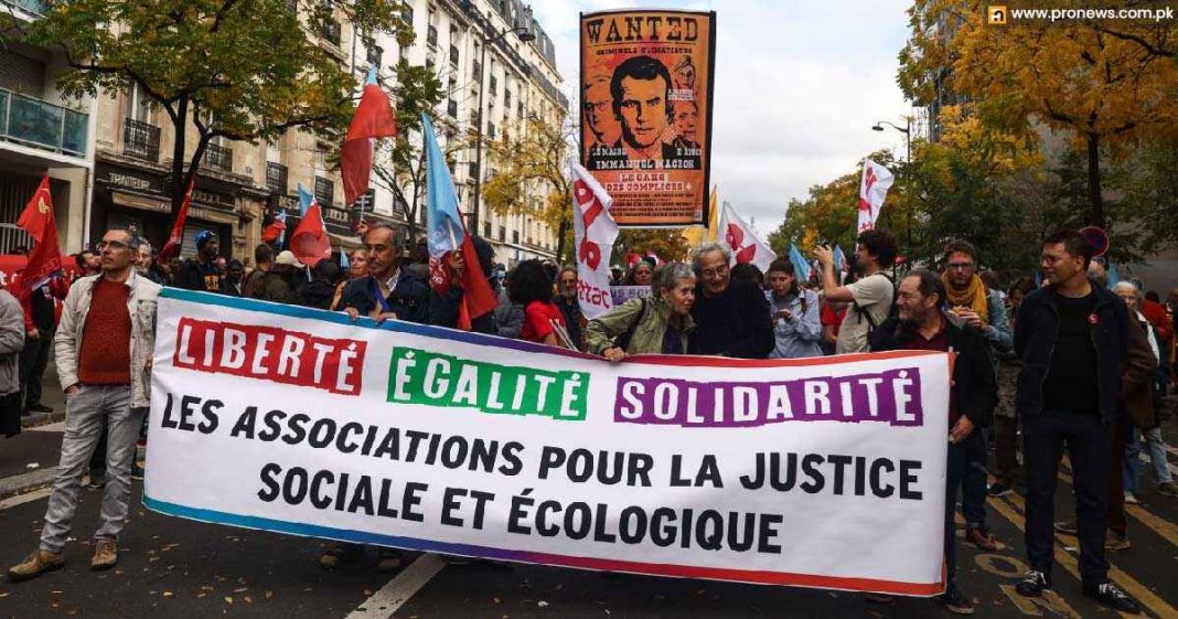 Thousands take to the streets of Paris to protest soaring costs.