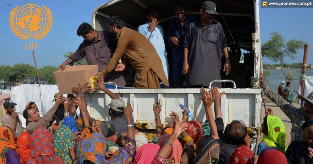 UN 5.7 million Pakistani flood preys are encountering a food crisis