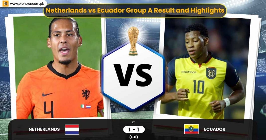 FIFA World Cup 2022 Netherlands vs Ecuador Group A Result and Highlights