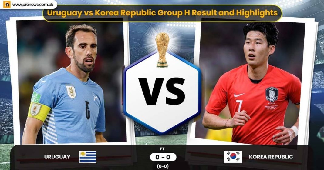 FIFA World Cup 2022 Uruguay vs Korea Republic Group H Result and Highlights