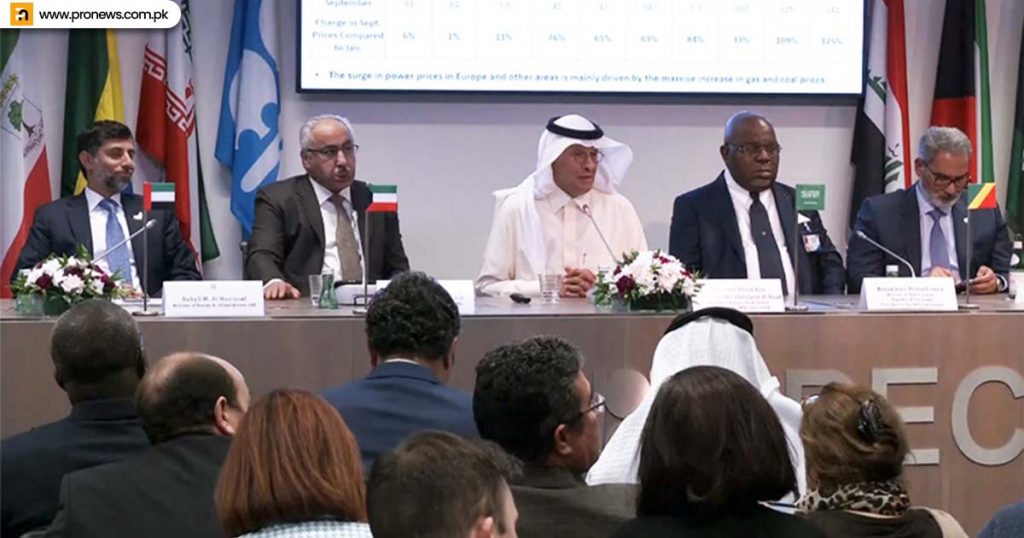 OPEC+ meeting with petroleum organization
