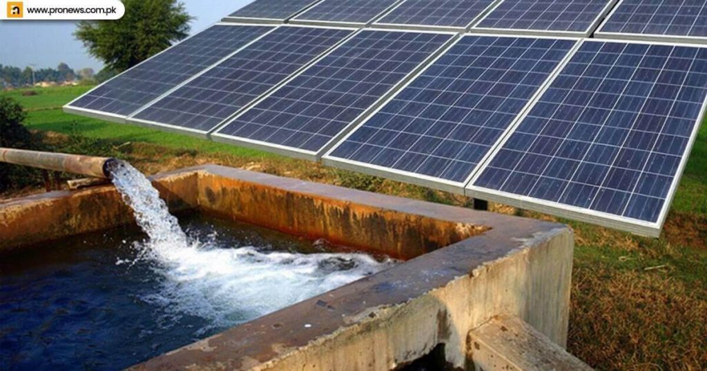 Solar panels facilitate the villagers.