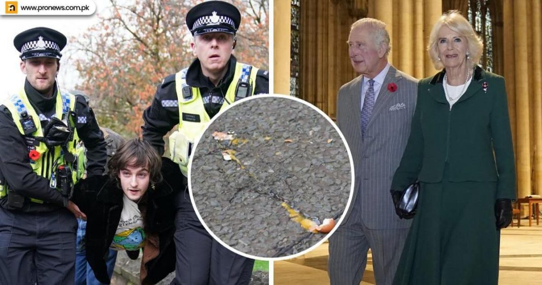 York A man arrested after eggs thrown at King Charles