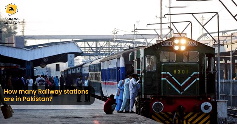 How many Railway stations are in Pakistan