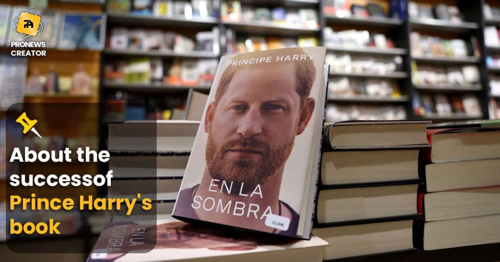 About the success of Prince Harry's book