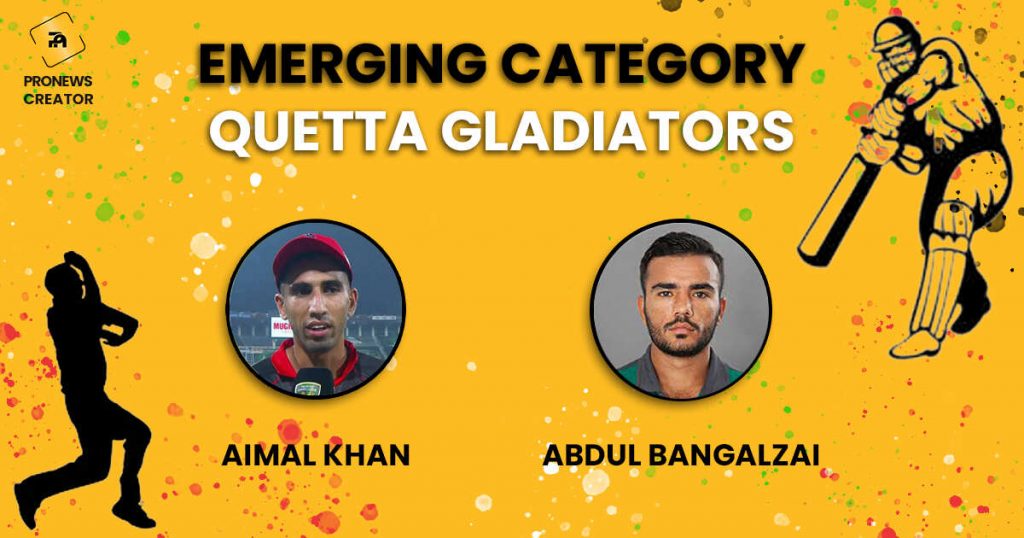 Emerging Category Quetta Gladiators