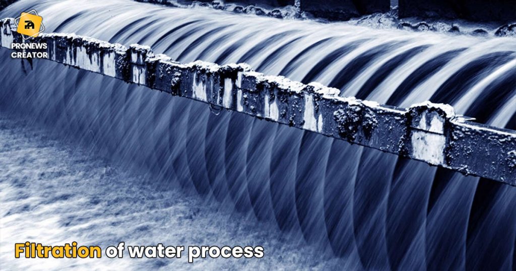 Filtration of water process