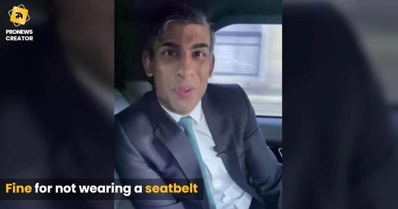 Fine for not wearing a seatbelt