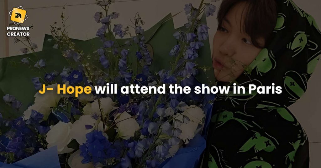 J- Hope will attend the show in Paris