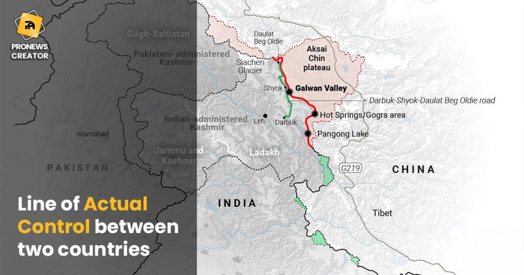 Line of Actual Control between two countries