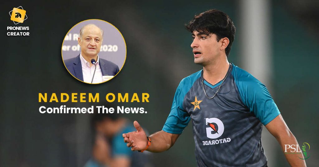 Nadeem Omar confirmed the news