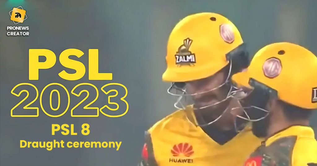 PSL 8 Draught ceremony