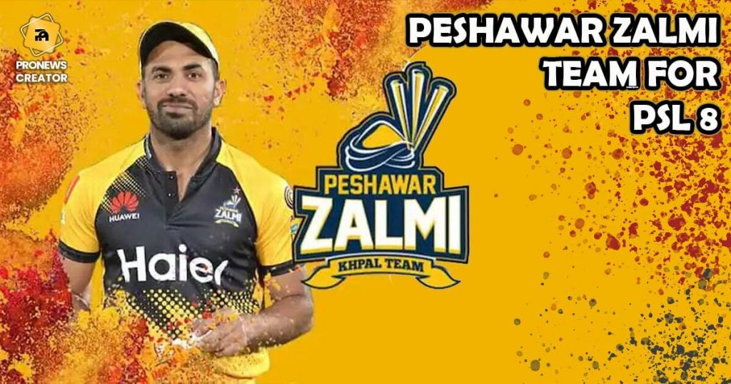 Peshawar Zalmi team for PSL 8