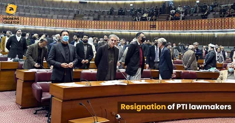 Resignation of PTI lawmakers