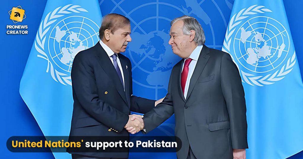 United Nations' support to Pakistan