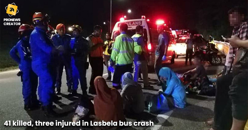 41 killed, three injured in Lasbela bus crash