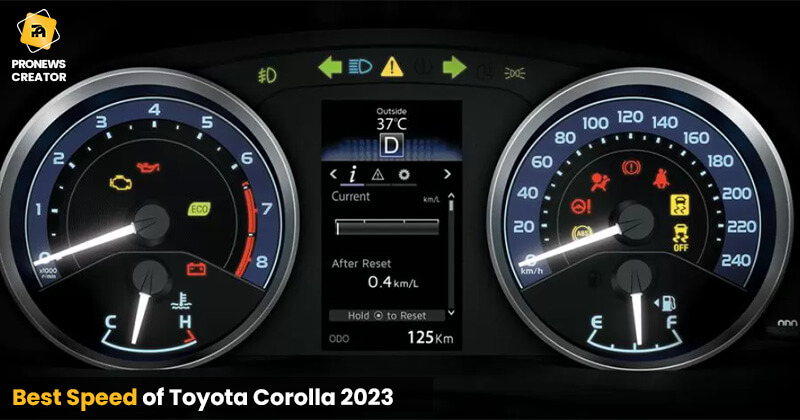 Best Speed of Toyota Corolla 2023