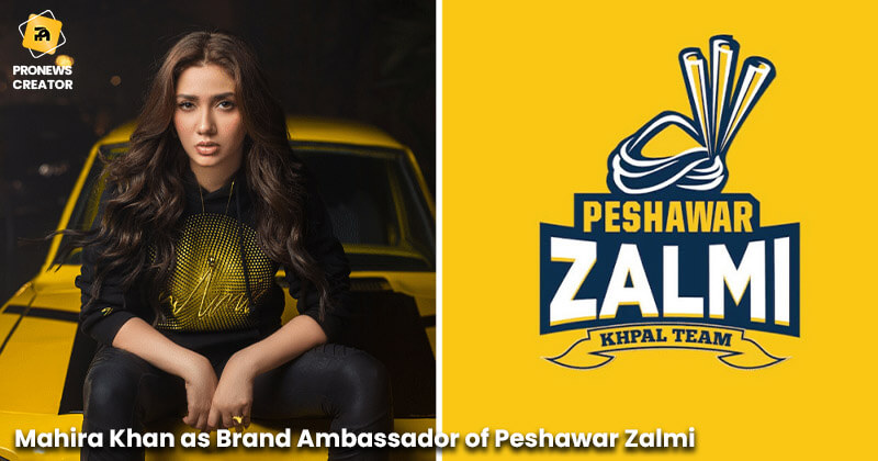 Mahira Khan as Brand Ambassador of Peshawar Zalmi