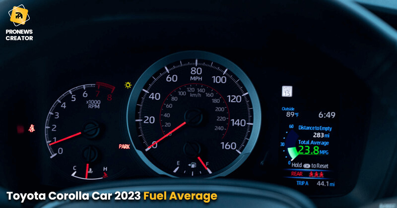 Toyota Corolla Car 2023 Fuel Average