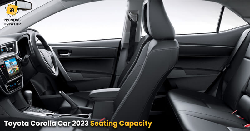 Toyota Corolla Car 2023 Seating Capacity