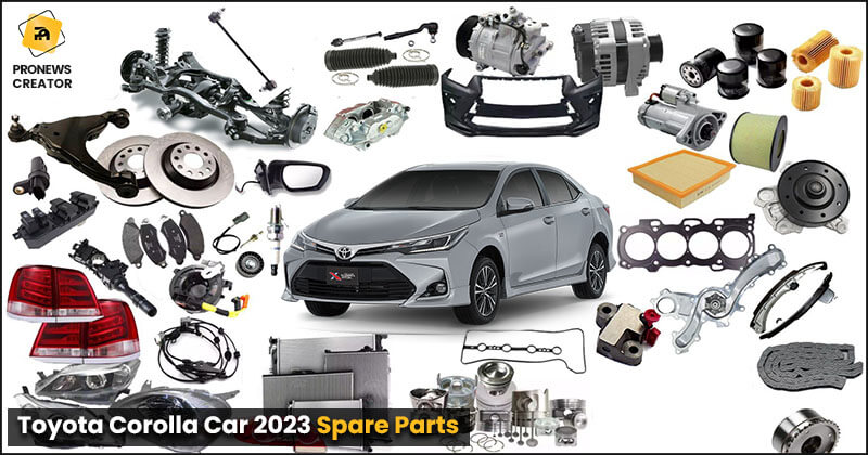 Toyota Corolla Car 2023 Spare Parts