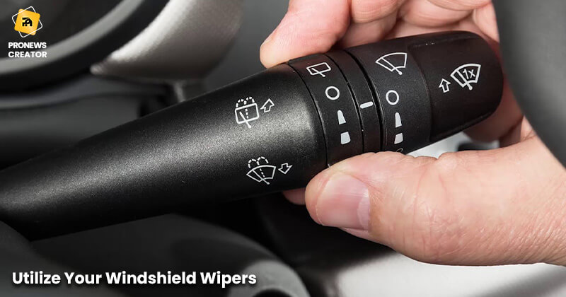 Utilize Your Windshield Wipers