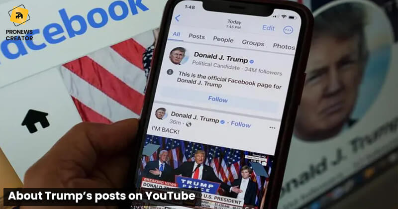 About Trump’s posts on YouTube