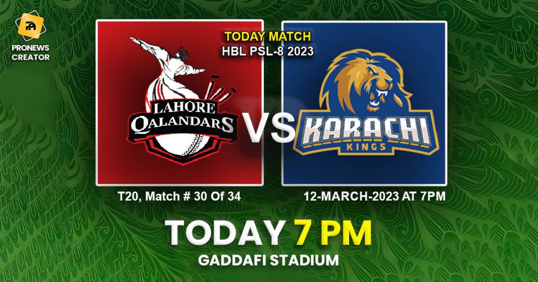 PSL 2023: Lahore Qalandars vs Karachi Kings – Highlights of Match 30