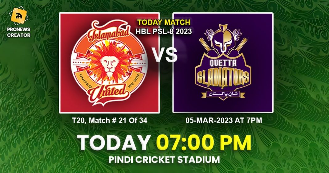 PSL 2023: Quetta Gladiators versus Islamabad United – Highlights of Match 21