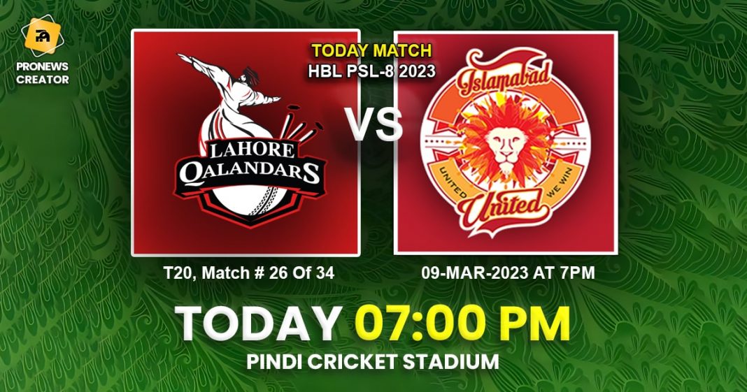 PSL 2023: Lahore Qalandars vs Islamabad United – Highlights of Match 26