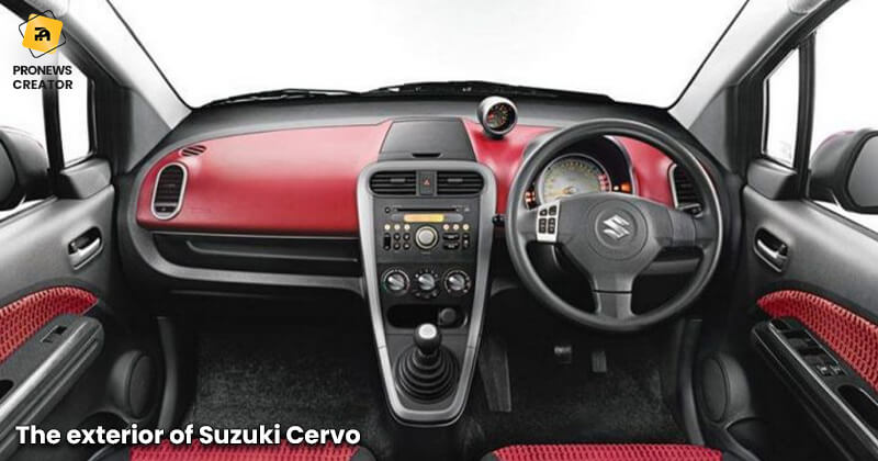Interior of Suzuki Cervo