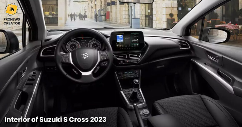 Interior of Suzuki S Cross 2023