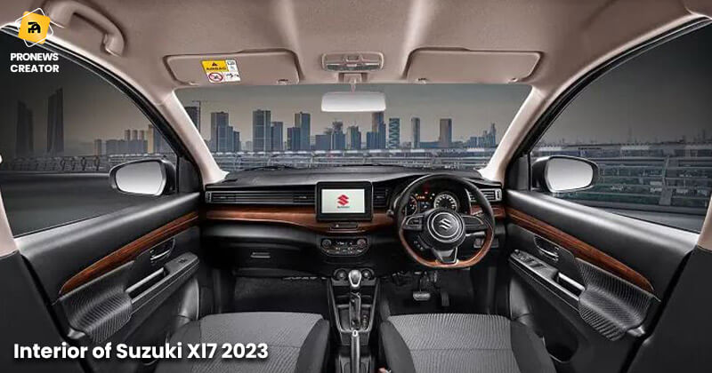 Interior of Suzuki Xl7 2023
