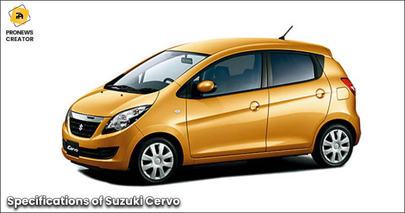 Specifications of Suzuki Cervo