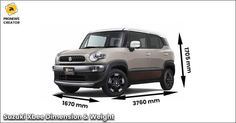 Suzuki Xbee Dimension & Weight