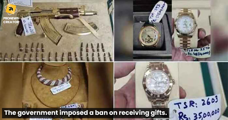 The government imposed a ban on receiving gifts.