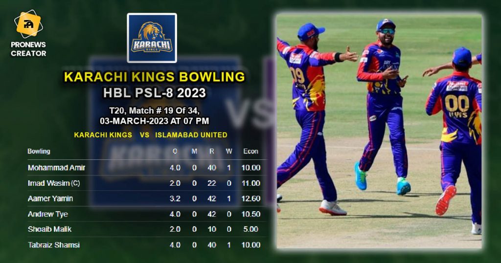 karachi king bowling